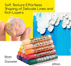 Soft Oil Pastels Set: 72 Vibrant Colors Oil Pastels for Artists Beginners Adults