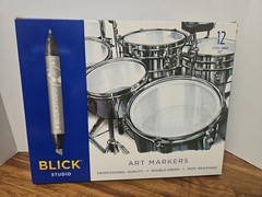 NEW Blick Studio Marker Set Cool Gray Colors Set of 12 Double-Ended