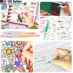 Aen Art Gel Pens for Adult Coloring Books, 1 Count (Pack of 30), Multicolor