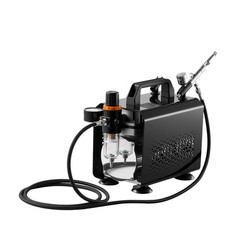Uimoso Airbrush Set with Compressor, 1/6 HP, Includes Airbrush and 3 Nozzles