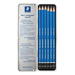 Staedtler Lumograph Graphite Drawing and Sketching Pencils 100G6, Set of 6