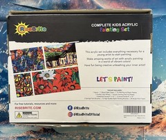 Rise Brite Kids Acrylic Art Set 47 Pieces New