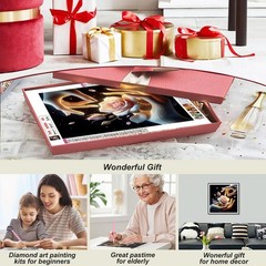 Rose Flower Diamond Art Kits for Adults, 5D Diamond Painting Kits for Beginners,