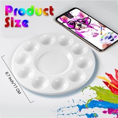 22pcs Paint Palettes, Plastic Paint Tray Palette, Paint Pallets for Kids or S…