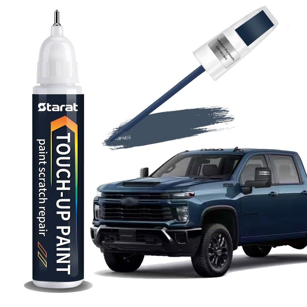 Lakeshore Blue Metallic(GXP/WA136H) Touch Up Paint Pen for Chevrolet 2-in-1 Q…