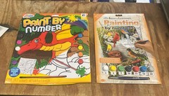 2 Paint By Number Kits Royal&Langnickel Garden Birds&Grafix Dinosaur