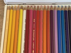 36 Staedtler Karat Aquarell Watercolour Pencils Germany Tin Case Prang 48