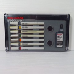 Koh-I-Noor Rapidograph Pen Slim Pack Set 3165-SP-7 – Set of 7 Technical Drafting