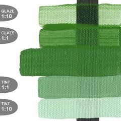 Fluid Acrylic Chromium Oxide Green Professional Paint 4 Oz Bottle 20604