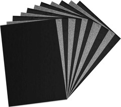 100 Sheets Carbon Paper, Black Graphite Paper for Tracing Patterns onto Wood, Pa