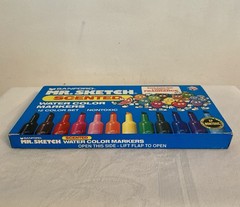 Sanford Mr. Sketch Scented Water Color Markers Set of 12 Nontoxic 1991 Sealed