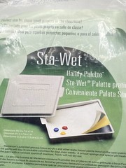 Sta-Wet Masterson Handy Palette with White Lid- 8.5″ x 7″