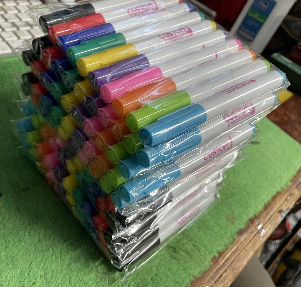 Fabric Markers T Shirt Marker Packs 10 Colors x10 Packs 100 Total All Colors