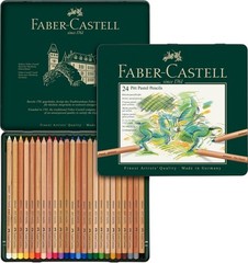 PITT Pastel Artists Pencils 24 Count Metal Tin Supreme Quality Light Resistance