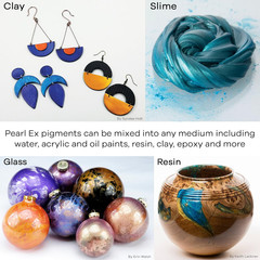 Pearl Ex Pigment Powder 0.5 Oz Duo Aqua/Blue – Loose Mica Powder for Epoxy Resin