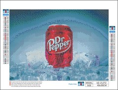 Dr Pepper DIY Full Round Drill 30x40cm Diamond Painting