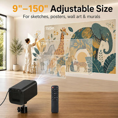 Tracing Projector for Drawing, 720P Art Projector 9-150″ for Canvas Wall | Nativ