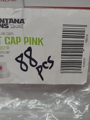 (88 Pcs.) Montana Spray Caps..WHITE/ PINK..FAT WIDTH ..NEW..88 PIECE LOT!