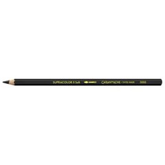 Caran d’Ache Supracolor II Soft Black 009 Single Color Pencils Aquarelle