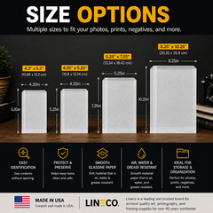 100 Pack 8×10 Glassine Envelopes Photo Print Document Storage