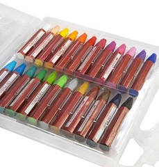 Blendable Oil Pastels In Durable Storage Case | Back to Favorites | 24 Vibran…