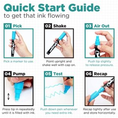 Chalkola Chalk Markers for Chalkboard, Blackboard, Window, Bistro, Car Glass, Bo