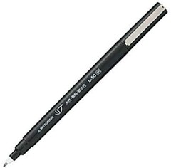 Mitsubishi pencil Water-based marker pen, Ribbed extra fine tip, 0.5mm, black, L