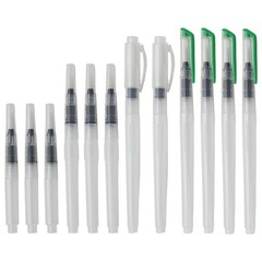NoxWisp 12 Pcs Refillable Watercolor Brush Pen Set, Leakproof Watercolor Brus…