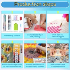 Diamond Paintings Kits for Beginners,Full Round Drill Diamond Arts Kits for Ad,,