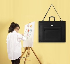 JusArt Art Portfolio Bag, 24×36 Light Weight Folder 24×36, Black