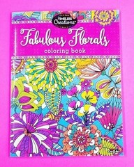 Cra-Z-Art Timeless Creations Coloring Book Kids Adults Florals Relax Creative