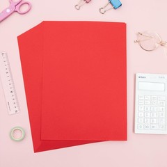 M&G 100 Sheets Red Copy Printing Paper, 8.3 X 11.7 inch Color Printer