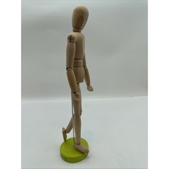 Artist’s Posable Jointed Articulated Figure Sketch Model Natural Wood 13” {Q}