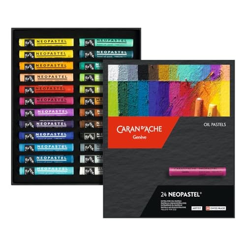 24 Color Art Supply Set in Metal Box Intense Vibrant Opaque Markers