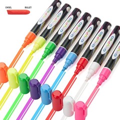ONUPGO Liquid Chalk Markers, 8 Colors Pack of 8, 8 Bright Neon Multicolor