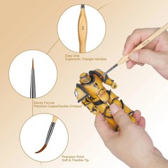 Miniature Paint Brushes Model Brushes Detail Paint Brush Set, Fine 15PCS