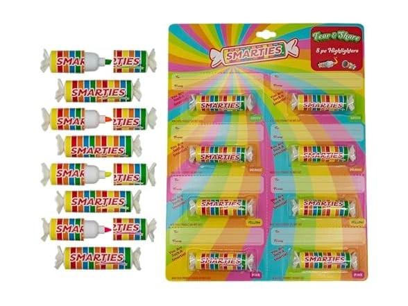 ABG Accessories Smarties Tear and Share No Bleed Highlighters 8Pk