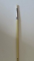 Tobgi Premium Artist Quality Chungking White Bristle Round Long Handle #6