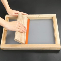 Caydo 3 Pieces 3 Sizes Screen Printing Squeegee, 75 Durometer 3Sizes, Orange