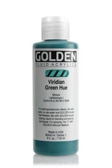 Historical Fluid Acrylic Colors Viridian Green Hue 4 oz Professional Paint