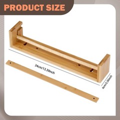 Wooden Easel Paper Roll Holder Painting Rack for Kitchen Dining Room Grocery
