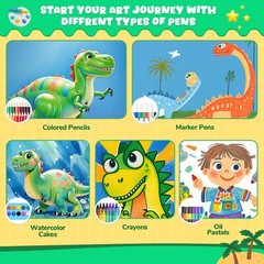 Art Drawing Set Kit for Kids Children Coloring Painting Christmas Gift Supplies
