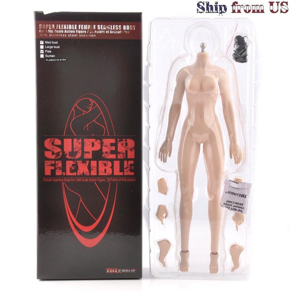 TBLEAGUE S16A 1/6 NARROW SHOULDER Female M Bust PALE Seamless Body