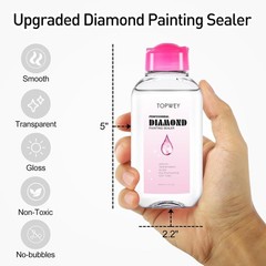 Protective Diamond Painting Adhesive – Clear Formula for Craft Perfection 4.4oz