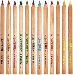 LYRA Waldorf Selection Giant Triangular Colored Pencil, Unlacquered, 6.25…