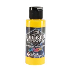 W00302 Airbrush Paint Yellow Liquid Art Spray Color Decor Crafts 2 Oz