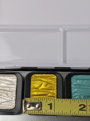 Finetec Watercolor Metal Tin 12-Color Pearlescent Rainbow Set Unused