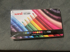 Mitsubishi Pencil Uni No.880 Colored Pencils 12 Colors