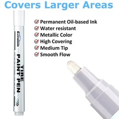 7Pcs Waterproof Permanent Paint Marker Pen For Car Tyre Tire Tread Rubber Metal