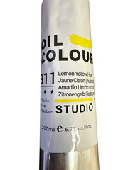 Artist Quality Oil Paint, Color 311 Lemon Yellow, 200 ml Tube, ASTM D4236